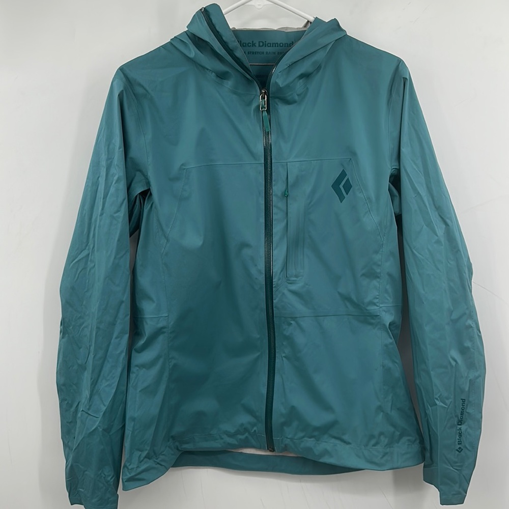 Black Diamond Fineline Stretch Rain Shell Jacket Blue Women’s Size Medium
